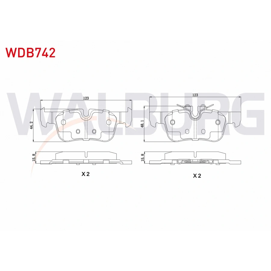 FREN BALATA ARKA BMW 2 SERISI (F45) 218 i 2014-