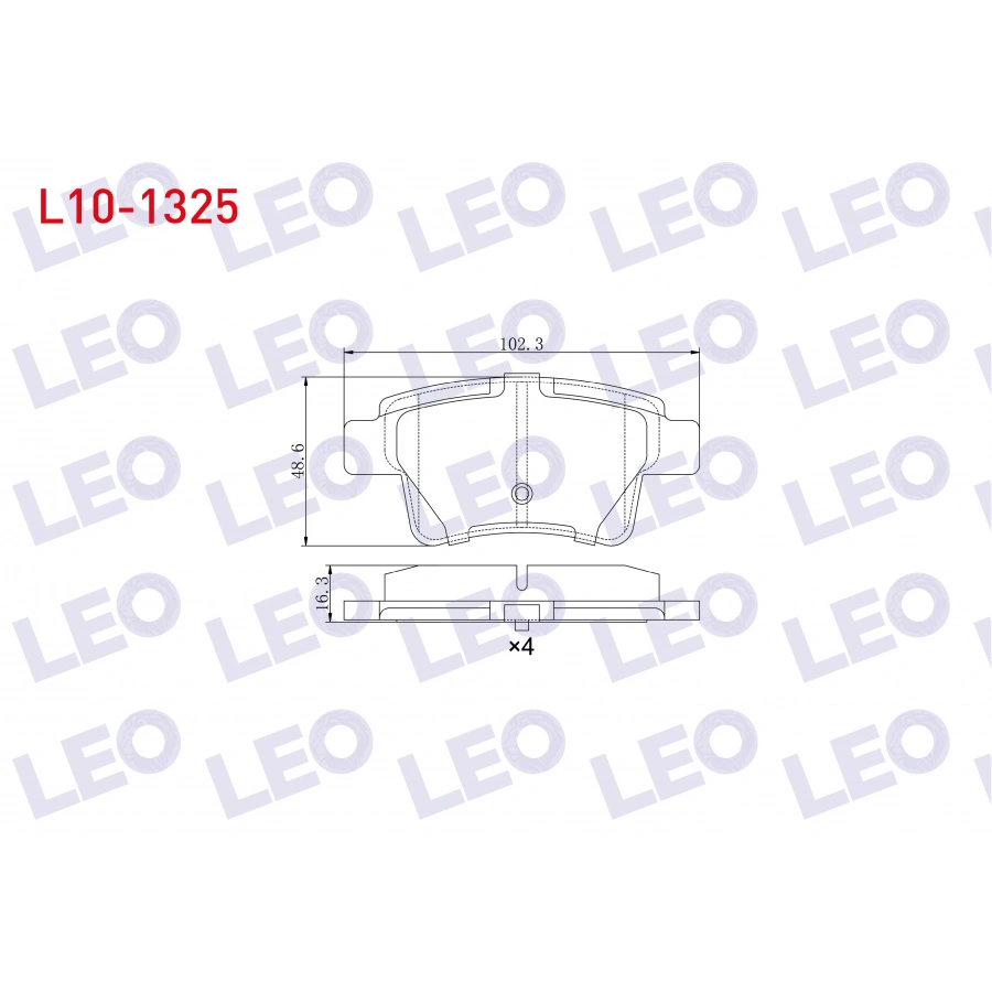 FREN BALATA ARKA CITROEN C4 PICASSO (UD) 1.6 HDI 2006-2013 / CITROEN C4 GRAND PICASSO (UA) 1.6 HDI 110 HP 2006-