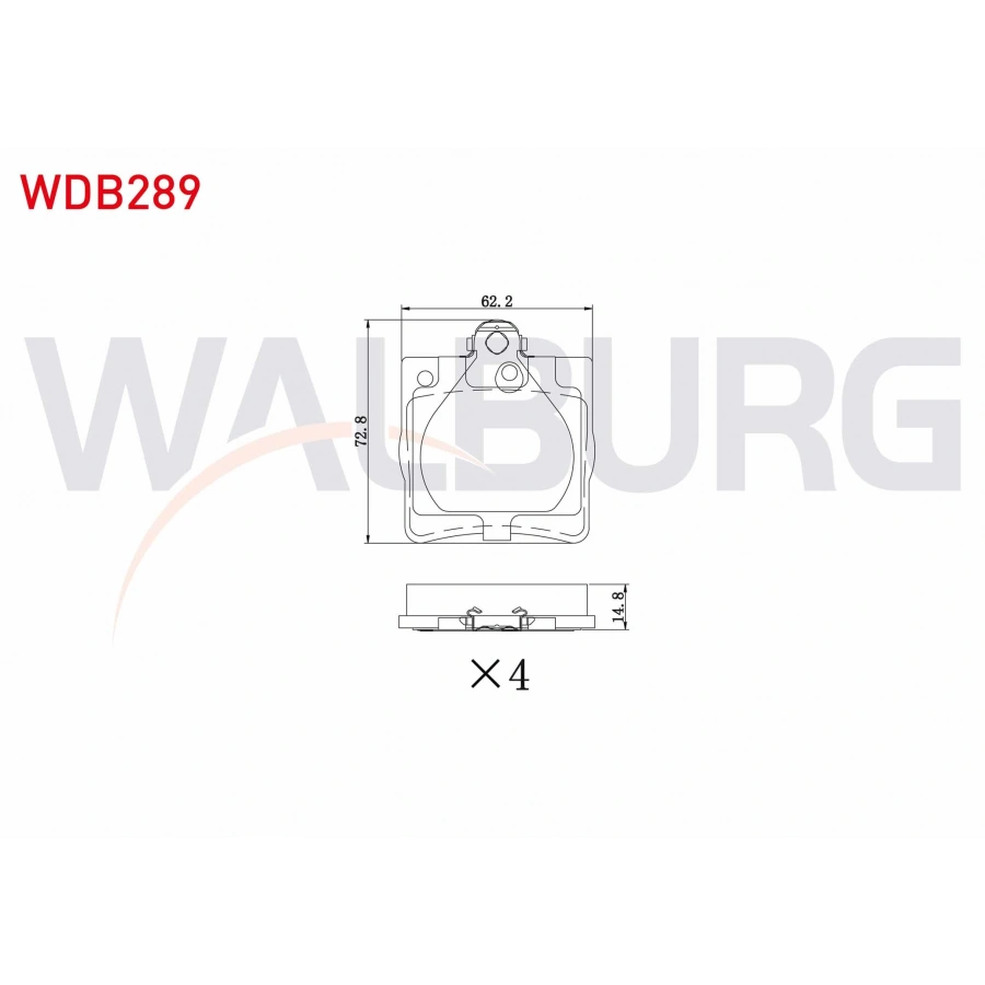 FREN BALATA ARKA E SERISI (W210) E 200 1995-2002 / (W210) E 270 CDI 1995-2002/ (W210) E 280 1995-2002/ (W210) E 220 CDI 1995-2002/ C SERISI (W203) C 180 2000-2006/ (W203) C 200 2000-2006/