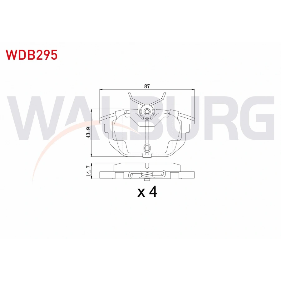FREN BALATA ARKA FIAT MAREA 2.0i 1996-2007/ BRAVA 2.0i HGT 20v 1995-2002/ BRAVO 2.0i 20v HGT 1995-2004/ A.ROMEO 145 1.4 1994-2001/ 1.6 1994-2001/ 1.9 TD 1994-2001/ 146 1.4 1994-2001/ 146 1.6 1994-2001
