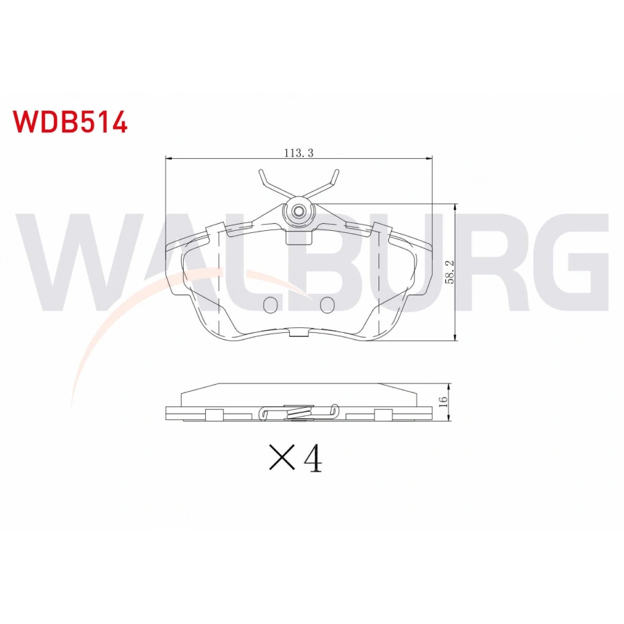 FREN BALATA ARKA FIAT SCUDO (270) 1.6 MJT 2007-/ SCUDO 2.0 MJT 2007-/ CITROEN JUMPY II 1.6 HDI 2006-/JUMPY II 2.0 HDI 2006-/ PEUGEOT EXPERT 1.6 HDI 2007-/ EXPERT 2.0 HDI 2007-