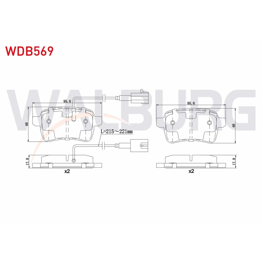 FREN BALATA ARKA FISLI ALFA ROMEO GIULIETTA (940) 1.4 TB 2010- / GIULIETTA (940) 1.6 JTD 2010- / GIULIETTA (940) 2.0 JTDM 2010-