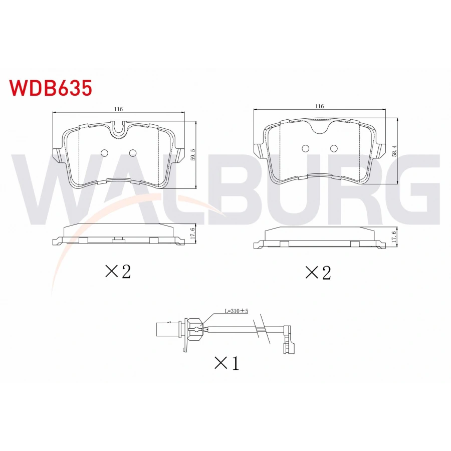 FREN BALATA ARKA FISLI AUDI A6 (4G2,C7) 2.0 TFSI 2010-/ 3.0 TDI 2010-/ 2.0 TDI 2010-/ A7 (4GA) 2.8 FSI 2010-/ 3.0 TDI 2010-/ A8 (4H_) 3.0 TFSI 2009-/ 3.0 TDI 2009-/ PORSCHE MACAN (95B) 2.0 2014-