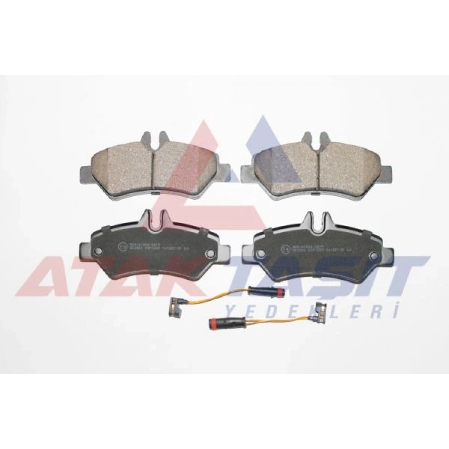 FREN BALATA ARKA FISLI MERCEDES SPRINTER 3,5T (906) 316 CDI 2006-2009/ 313 CDI 2006-2009/ 315 CDI 2006-2009/ VW CRAFTER 30-35 2.5 TDI 2006-2016/ CRAFTER 30-35 2.0 TDI 2006-2016/