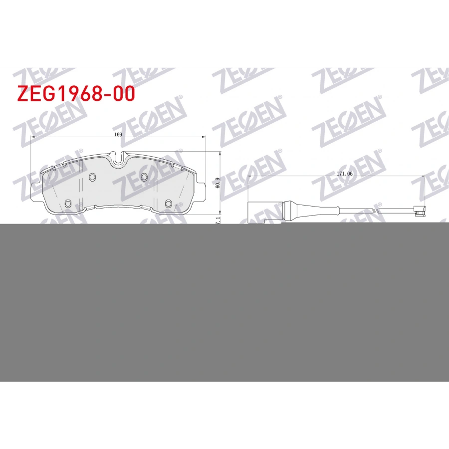 FREN BALATA ARKA FORD CUSTOM (V710) CIFT TEKER 2023-