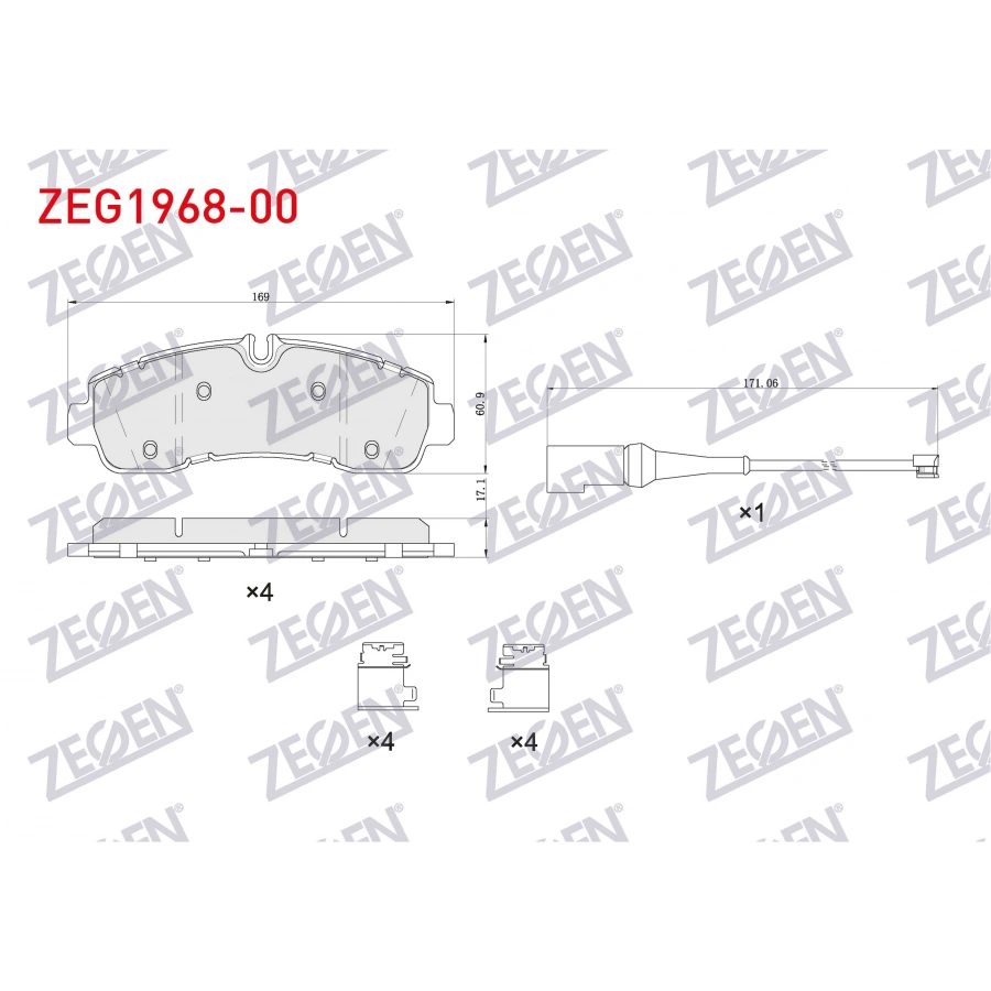 FREN BALATA ARKA FORD CUSTOM (V710) CIFT TEKER 2023-