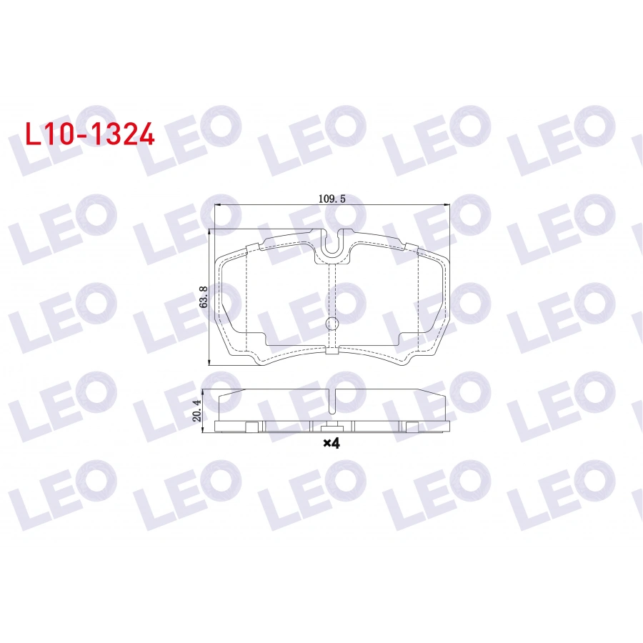 FREN BALATA ARKA FORD TRANSIT (V347) 2.4 TDCI 2006-2014 / 3.2 TDCI 2006-2014 / IVECO DAILY III 2.8i 1999-2006 / DAILY IV 2.3i 2006-2011 / DAILY V 2.3i 2011-2014/ DAILY V 3.0 2011-2014