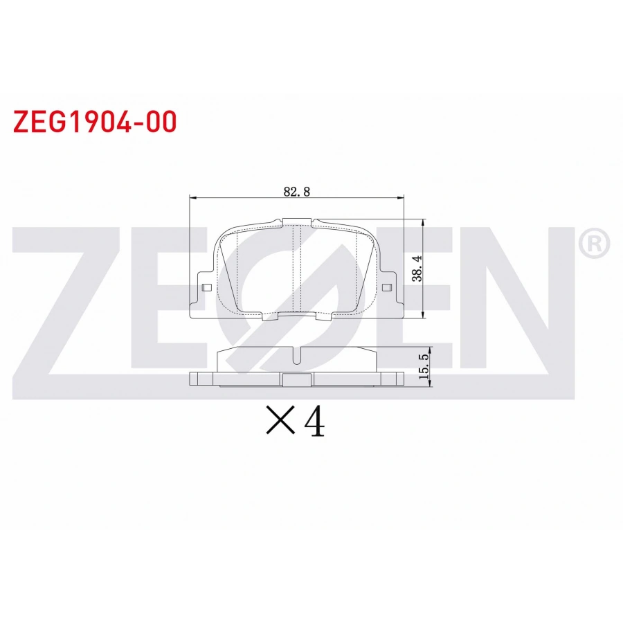 FREN BALATA ARKA GEELY EMGRAND EC7 1.5 2010-2014 / GEELY GEELY 1.3 2009-