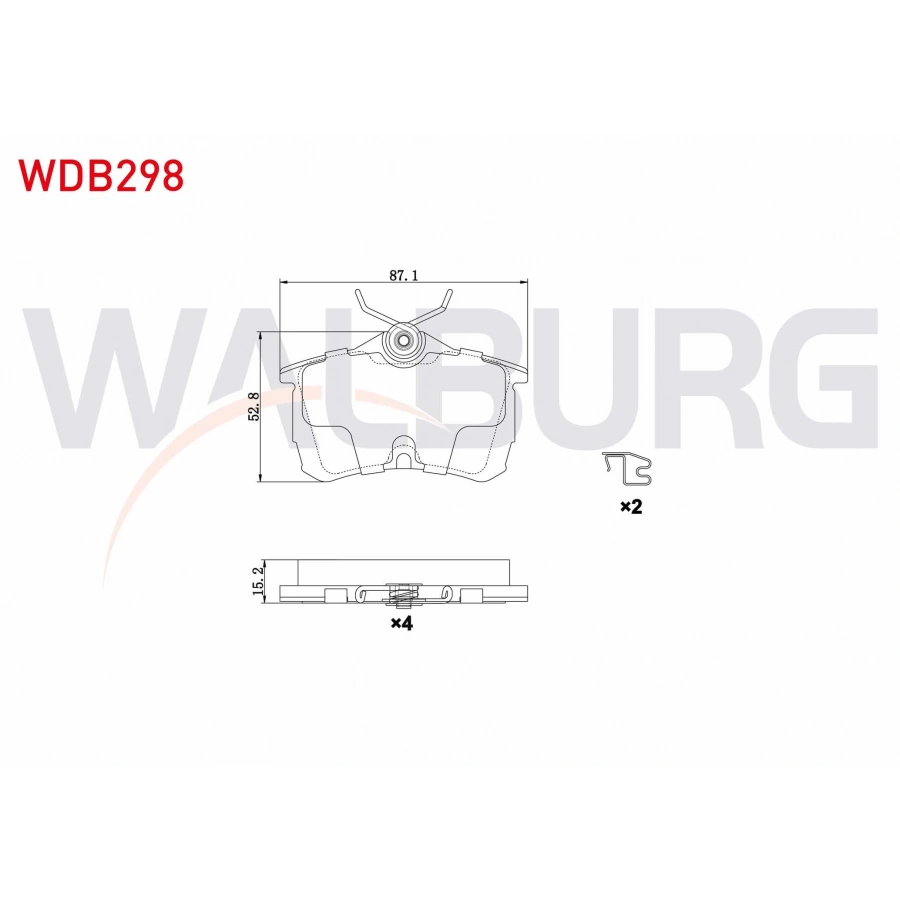 FREN BALATA ARKA HONDA ACCORD VII (CL) 1.6i 16v 2003-2008 / ACCORD VII (CL) 2.0 16v 2003-2008