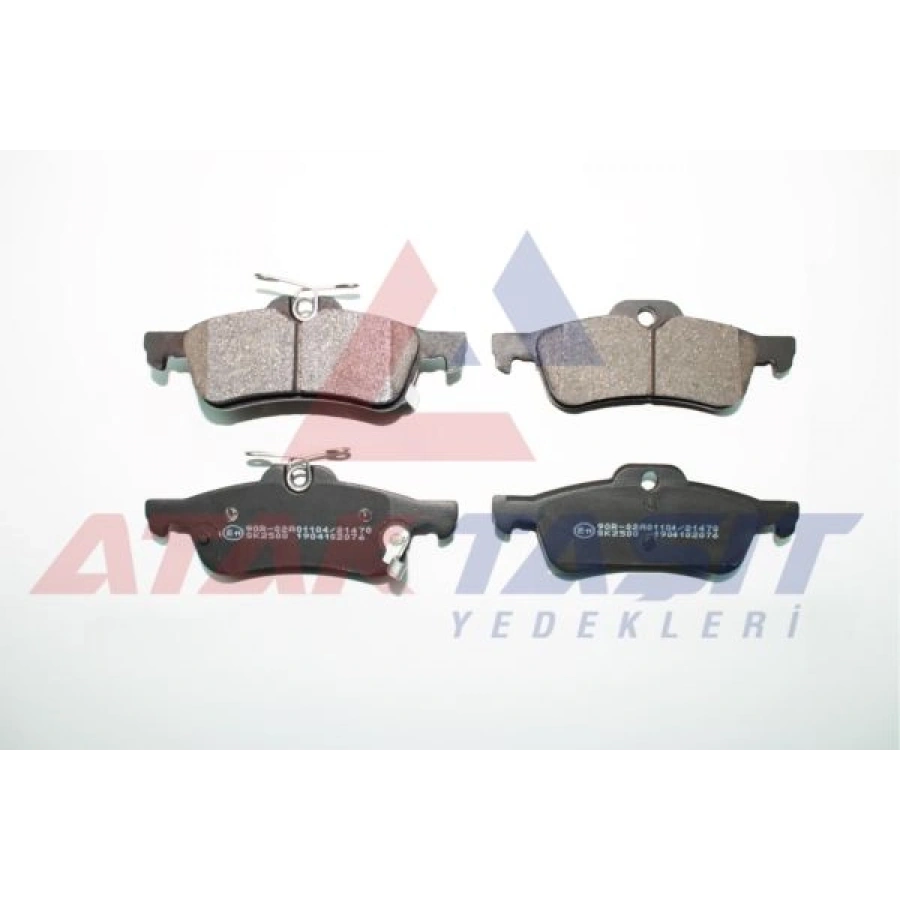 FREN BALATA ARKA IKAZLI HONDA CIVIC IX 1.6i 2012-2016/ CIVIC IX 1.6 I-DTEC 2012-2016/ CIVIC IX 1.4i 2012-2016/ TOYOTA YARIS (P13) 1.4 D-4D 2011-/ YARIS (P13) 1.33 2011-/ YARIS (P13) 1.5 HYBRID 2011-