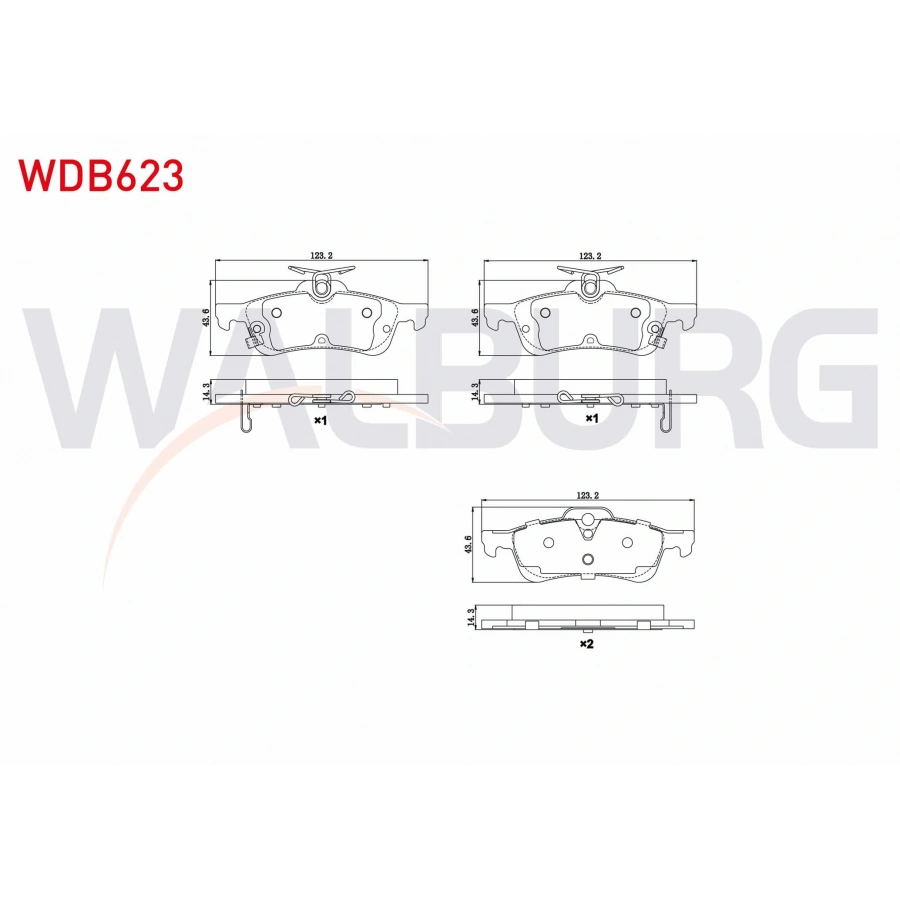 FREN BALATA ARKA IKAZLI HONDA CIVIC IX 1.6i 2012-2016/ CIVIC IX 1.6 I-DTEC 2012-2016/ CIVIC IX 1.4i 2012-2016/ TOYOTA YARIS (P13) 1.4 D-4D 2011-/ YARIS (P13) 1.33 2011-/ YARIS (P13) 1.5 HYBRID 2011-