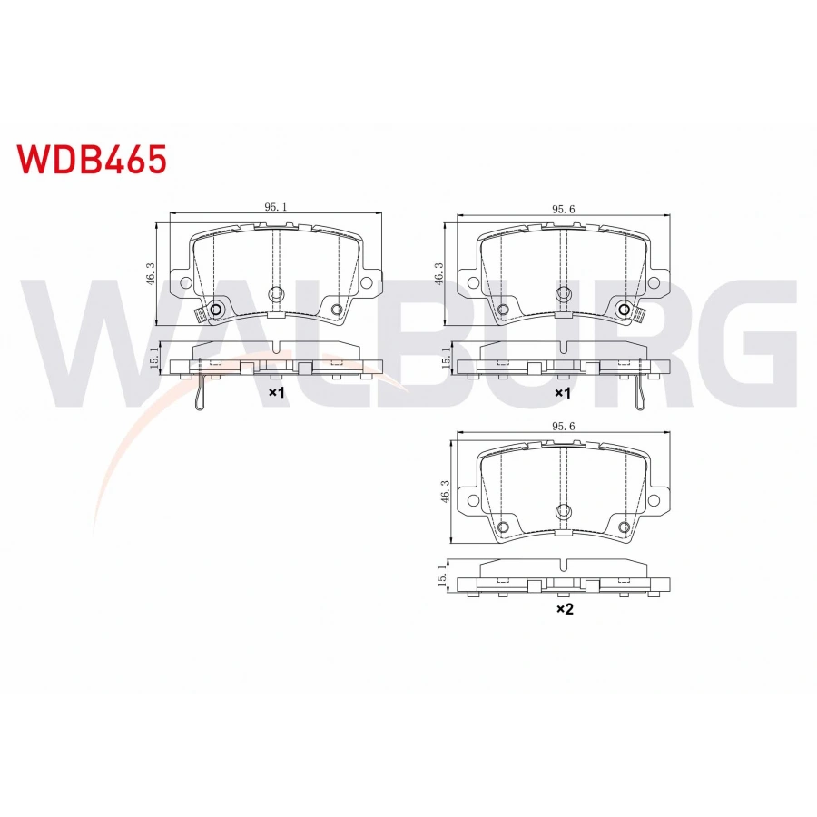 FREN BALATA ARKA IKAZLI HONDA CIVIC VIII 1.4 2005-2012 / HONDA CIVIC VIII 1.8 2005-2012