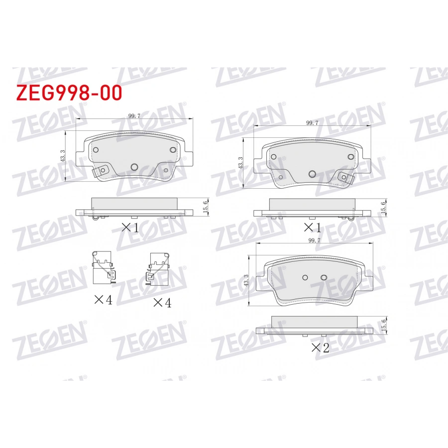 FREN BALATA ARKA IKAZLI HYUNDAI ELANTRA 2021- / i20 - i30 2021-