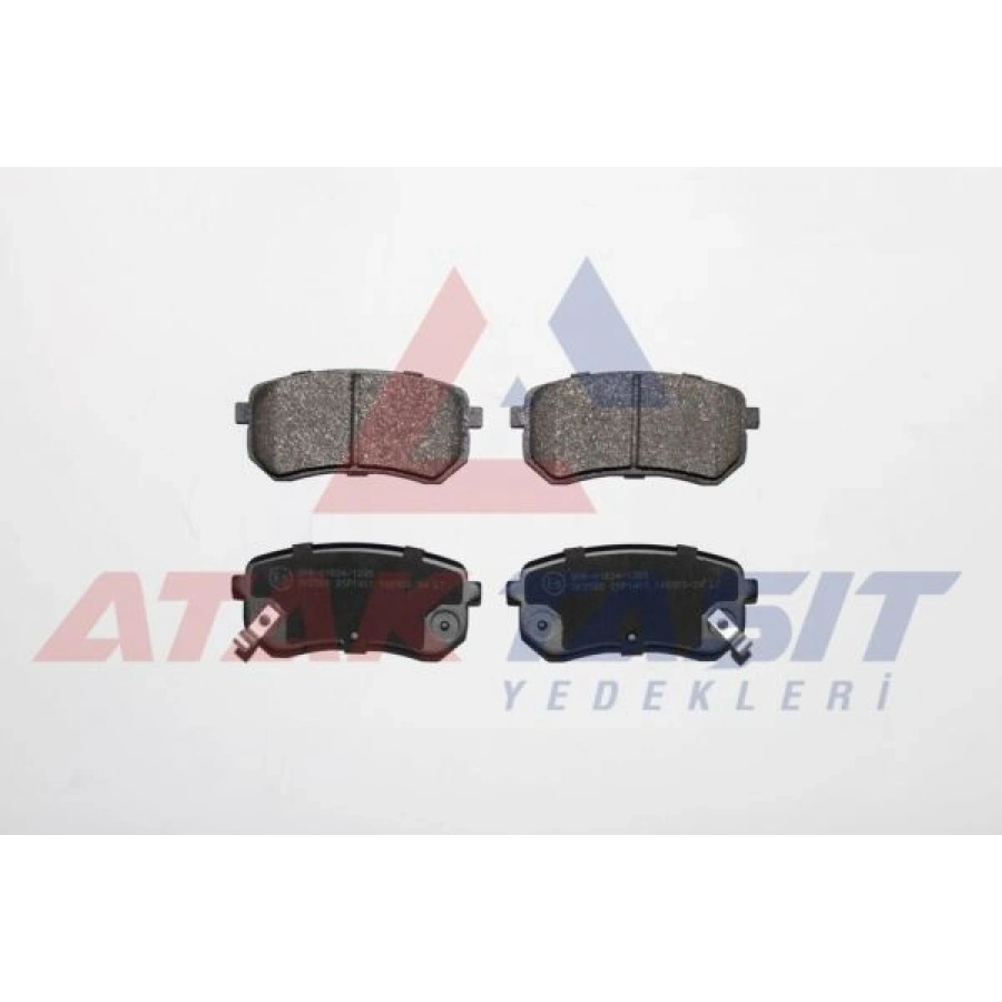 FREN BALATA ARKA IKAZLI HYUNDAI I10 (PA) 1.1i 12v 2008-2013 / I10 (BA) 1.0 D-CVVT 2013- / I10 (BA) 1.2 D-CVVT 2013- / KIA PICANTO (BA) 1.25 2004-2011 / PICANTO (BA) 1.1i 2004-2011