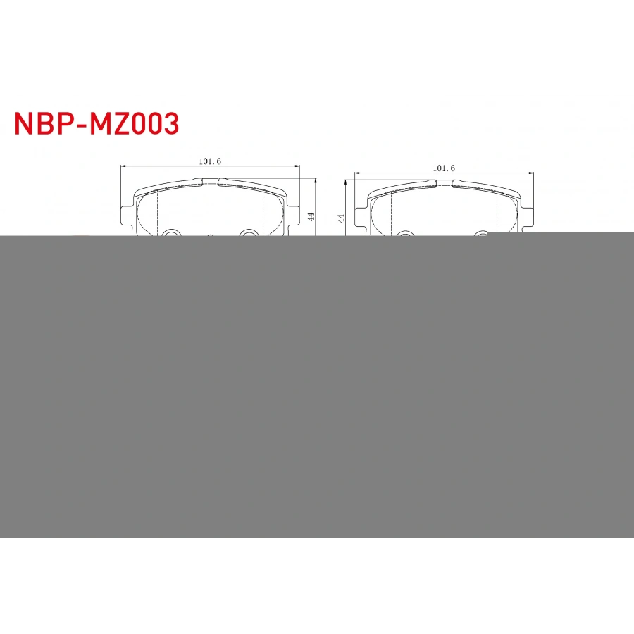 FREN BALATA ARKA IKAZLI MAZDA 3 (BM) SKYACTIVE G100 - G120 - G165 - D150 2013-