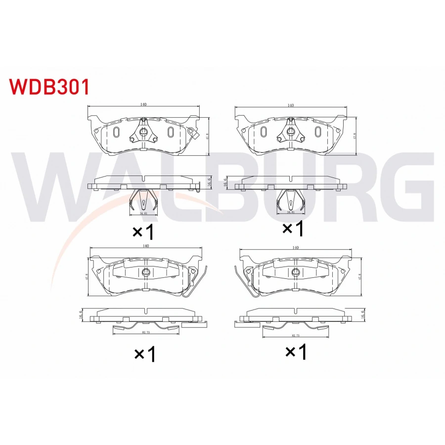 FREN BALATA ARKA IKAZLI MERCEDES M CLASS (W163) ML 320 1998-2005 / M CLASS (W163) ML 270 CDI 1998-2005