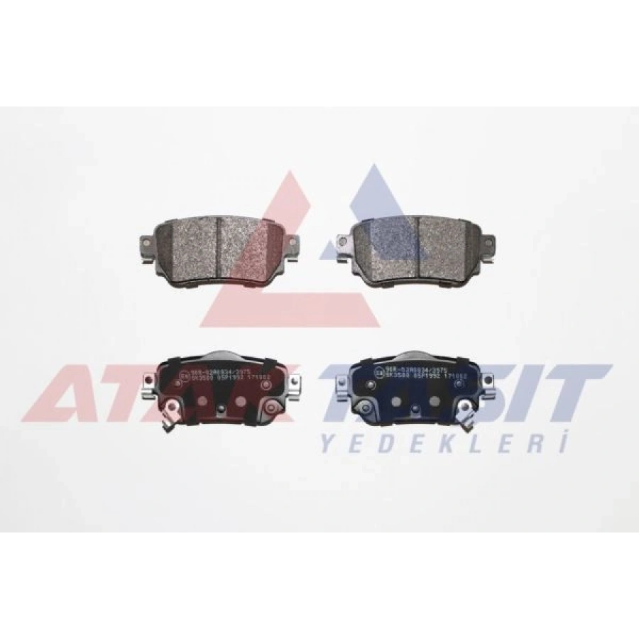 FREN BALATA ARKA IKAZLI NISSAN QASHQAI 1.5 DCI 2014- / QASHQAI 1.2 2014- / QASHQAI 1.6 DCI 2014-/ X-TRAIL 1.6 DCI 2014-/ RENAULT KADJAR 1.5 DCI 2015-/ KADJAR 1.2 2015-/ KADJAR 1.6 DCI 2015-