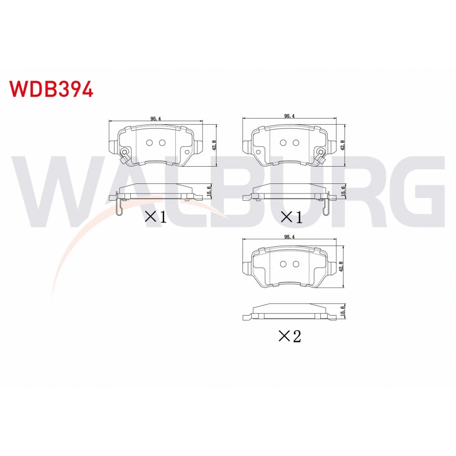 FREN BALATA ARKA IKAZLI OPEL ASTRA H 1.3 CDTI 2004-2010/ ASTRA H 1.6i 2004-2010/ ASTRA G 1.6 16v 1998-2005/ ZAFIRA B 1.9 CDTI 2005-2011/ KIA CEED 1.6 CRDI 2012-/HYUNDAI IX20 1.4 CRDI 2010-