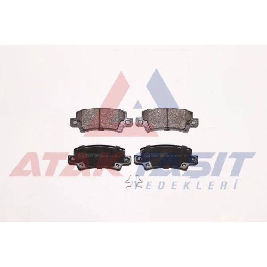 FREN BALATA ARKA IKAZLI TOYOTA COROLLA 1.4 VVT-I 2002-2007/ COROLLA 1.6 VVT-I 2002-2007/ COROLLA 1.4 D-4D 2002-2007/ COROLLA VERSO 1.6 2004-2009/ COROLLA VERSO 2.0 D-4D 2004-2009