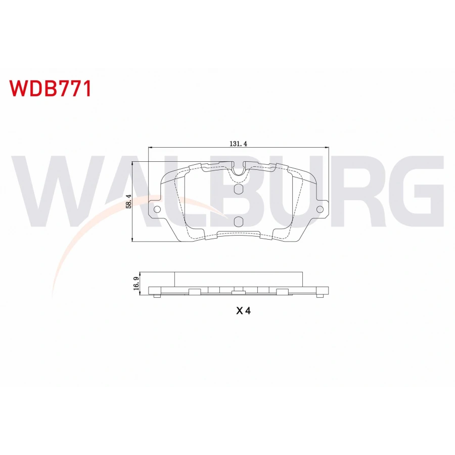 FREN BALATA ARKA LAND ROVER RANGE ROVER IV (LG) 3.0 TD 4X4 2012-