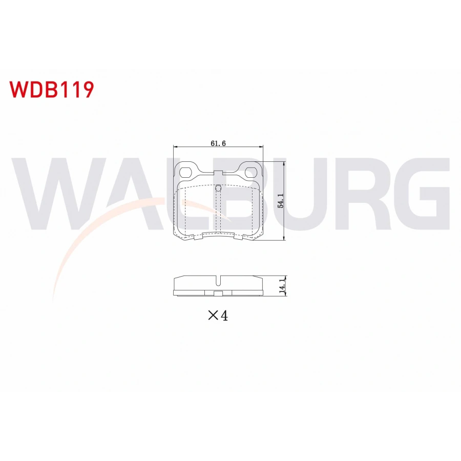 FREN BALATA ARKA MERCEDES 190 (W201) 2.0 1982-1993 / 190 (W201) D 2.5 1982-1993