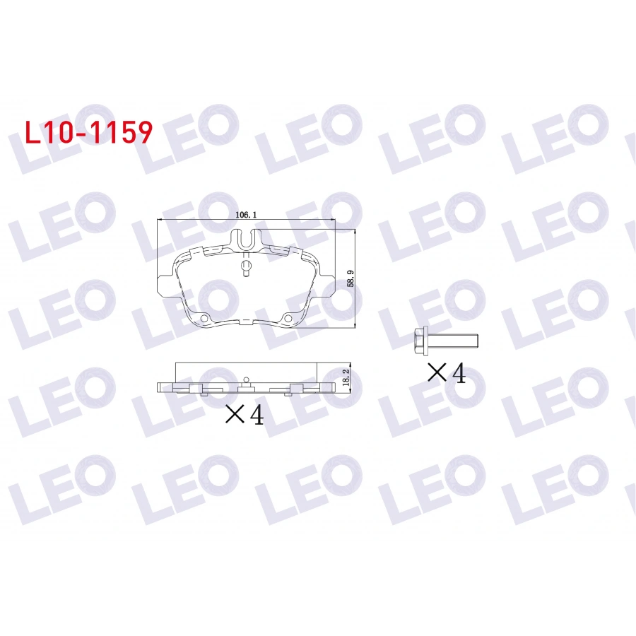 FREN BALATA ARKA MERCEDES A SERISI (W169) A 170 CDI 2004-2012/ A 200 2004-2012/ A 160 CDI 2004-2012/ B SERISI (W246) B 160 2011-/ GLA SERISI (X156) GLA 180 CDI 2013-/ GLA 200 2013-