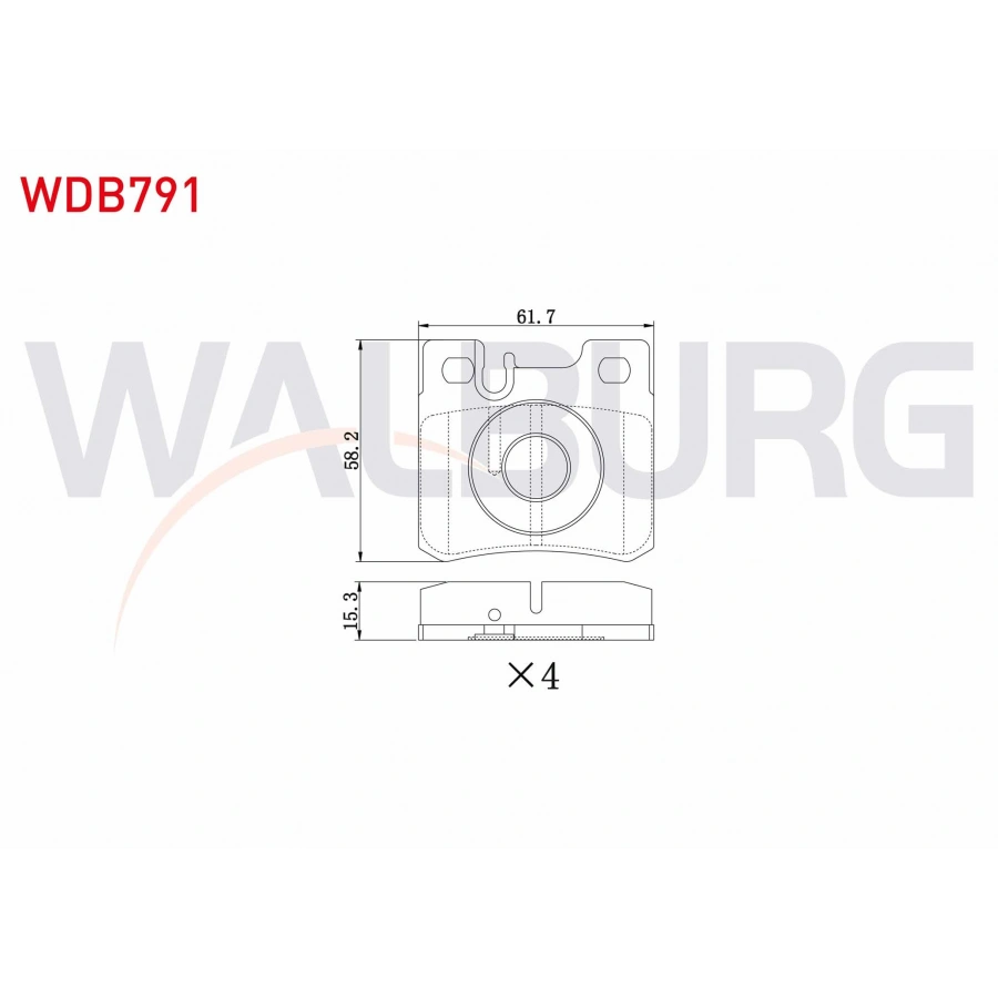 FREN BALATA ARKA MERCEDES C SERISI (W202) C 220 CDI 1993-2000