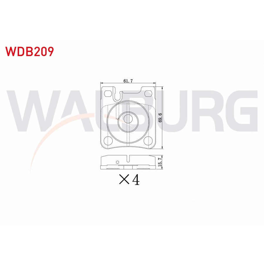 FREN BALATA ARKA MERCEDES C SERISI (W202) C 250 TD 1993-2000 / S CLASS (W140) 3.2 1991-1998