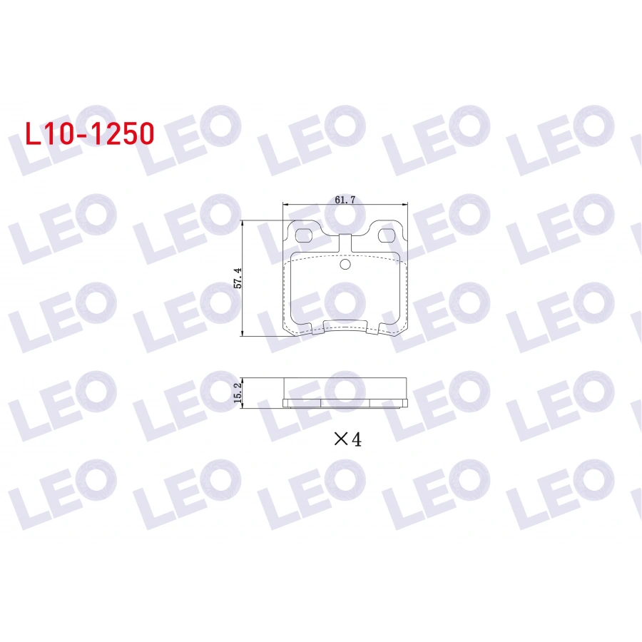FREN BALATA ARKA OPEL VECTRA A 2.0 T 1988-1995/ VECTRA A 2.0 1988-1995/ ASTRA F 1.8 1991-1998/ ASTRA F 2.0 1991-1998/ ASTRA F CLASSIC 1.6i 1998-2002/ ASTRA F CLASSIC 1.4i 1998-2002
