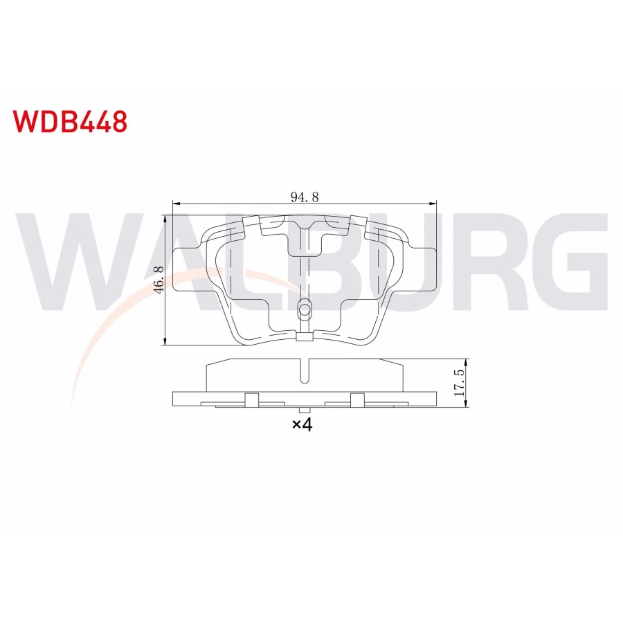 FREN BALATA ARKA PEUGEOT 307 1.6 90 HP 2000-2007 / 307 1.6 HDI 90 HP 2000-2007 / 207 1.4 HDI 2006-2012 / 207 1.6i 16v 2006-2012 / CITROEN C4 1.6 HDI 2004-2009/ C4 1.6 2004-2009