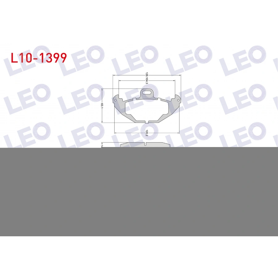 FREN BALATA ARKA RENAULT LAGUNA I (B56,556) 1.9 DCI 1993-2001 / LAGUNA I (B56,556) 2.2 DT 1993-2001