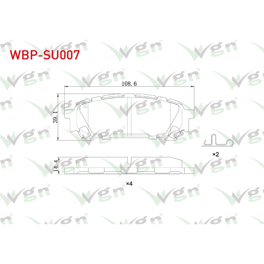 FREN BALATA ARKA SUBARU IMPREZA (GD,GG) 2.0i 2000-2007 / FORESTER (SG) 2002-2007