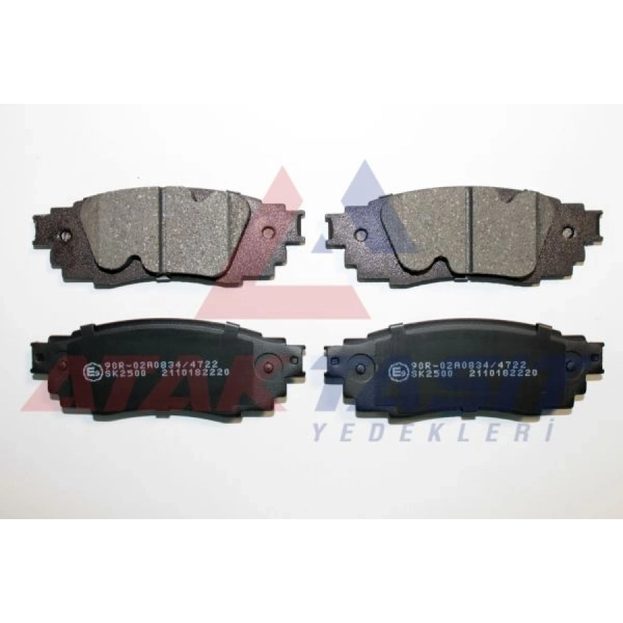 FREN BALATA IKAZLI ARKA TOYOTA C-HR 1.2 T - 1.8 Hybrid 2016-/ LEXUS RX (_L2_) 2.0 T - 3.5 T 2015- / NX (_Z1_) 2.5 2014-