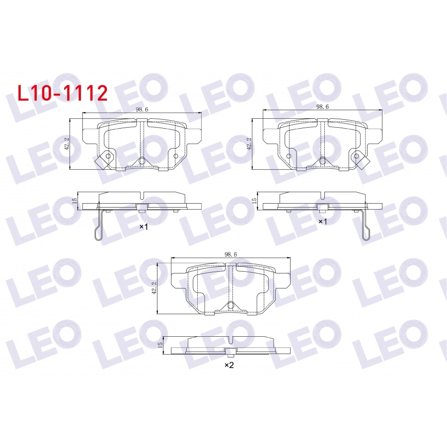 FREN BALATA ARKA TOYOTA COROLLA (E15_) 1.6 VVT-I 2007-2012 / AURIS (ZRE15) 1.6 VVT-I 2007-2012 / YARIS (P9) 1.0 VVT-I 2006-2010