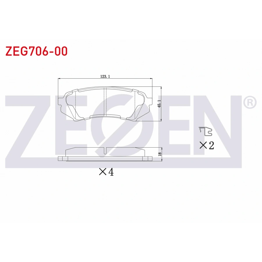 FREN BALATA ARKA TOYOTA LAND CRUISER 100 (UZJ100) 4.2 TD 1998-2007 / LAND CRUISER 100 (UZJ100) 4.7 1998-2007