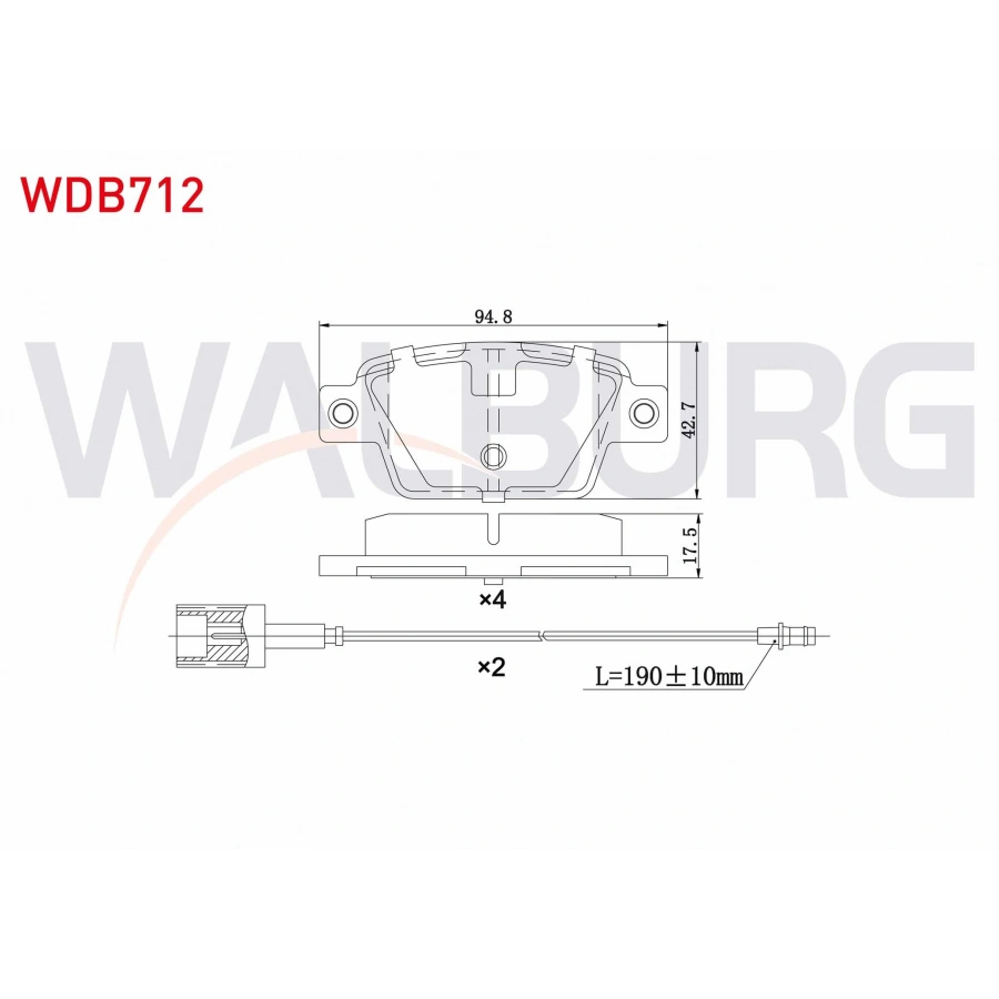 FREN BALATA CIFT FISLI ARKA FIAT BRAVO II (198) 1.6 MJT 17,3mm 2006-