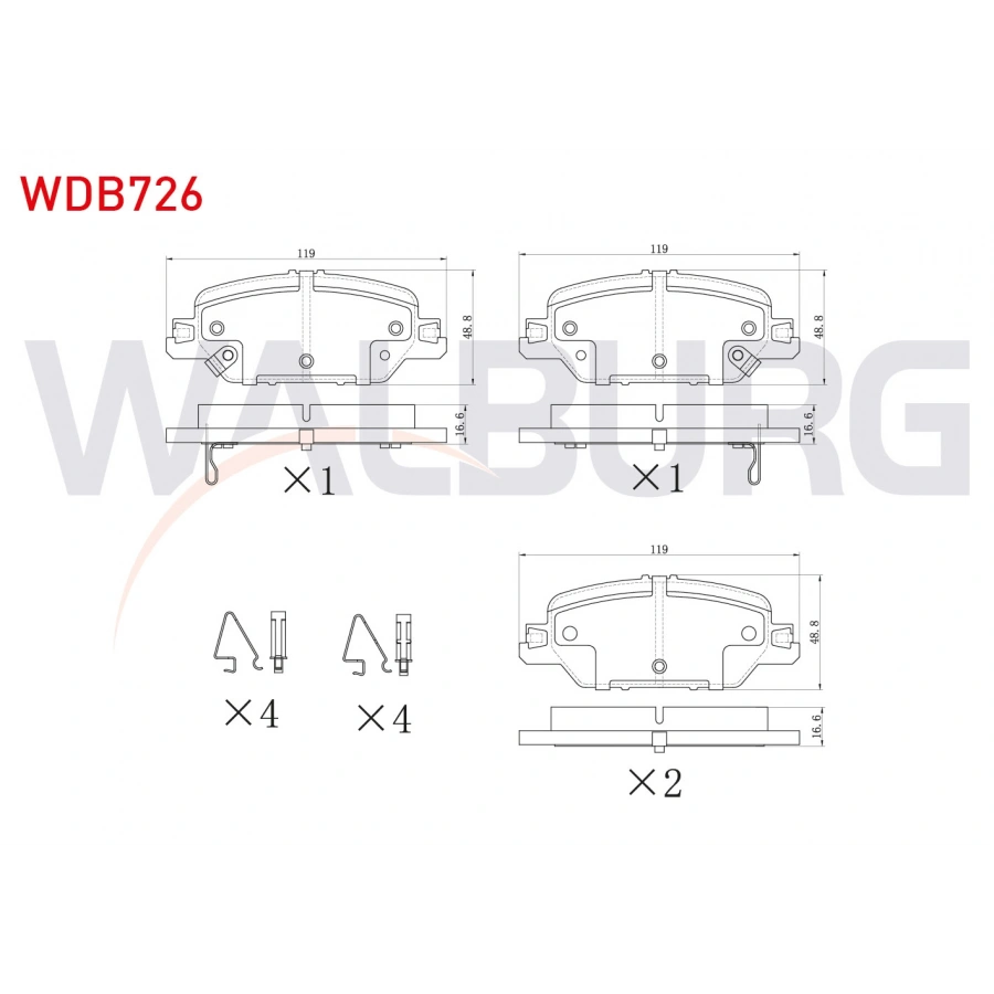 FREN BALATA IKAZLI ARKA HONDA CR-V V (RW_, RT_) 1.5i V-TEC 2016-