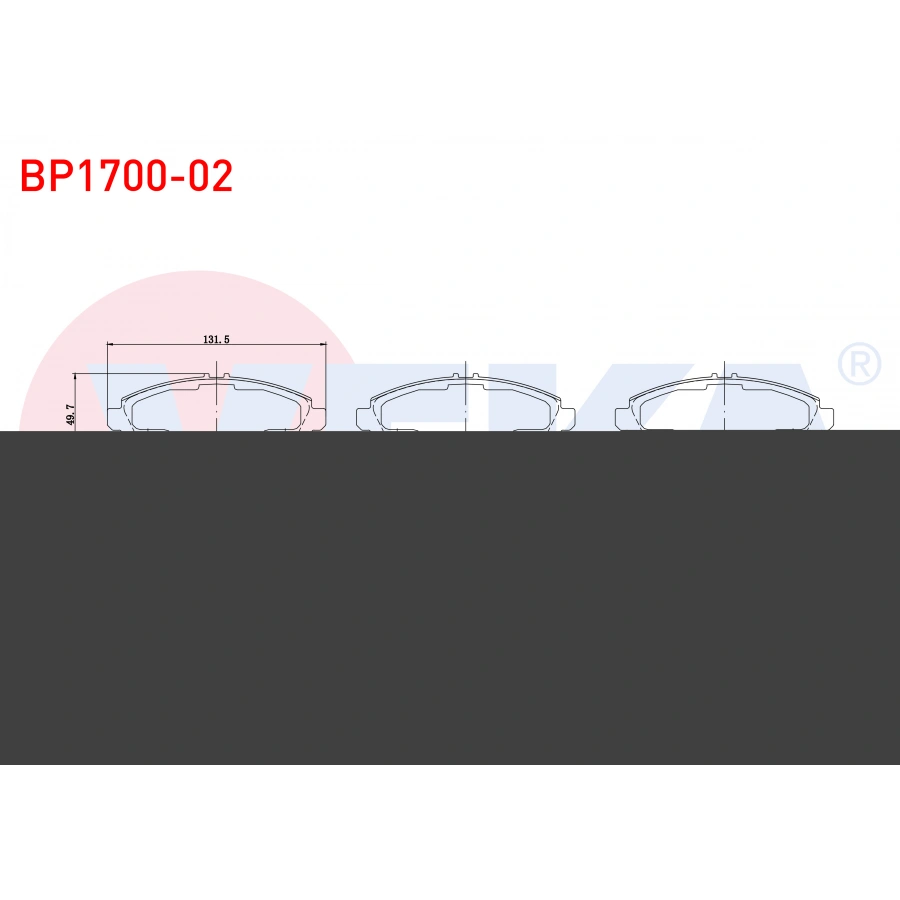 FREN BALATA IKAZLI ON HONDA ACCORD VII (CL) 1.6i 16v 17.20mm 2003-2008