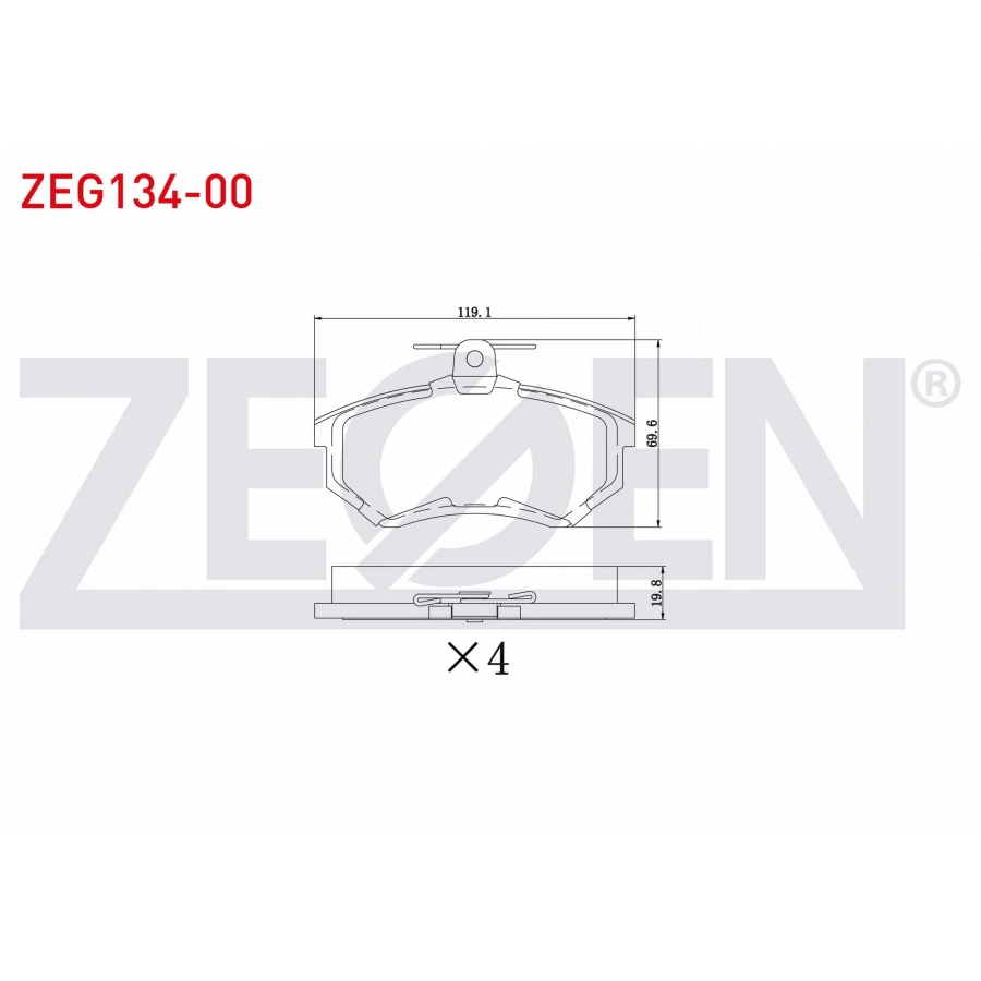 FREN BALATA ON AUDI 80 2.0 1986-1991 / 100 1.8 1982-1990 / CHERY ALIA 2006-2013 / TIGGO 2006-2014 / VW CADDY II 1995-2004 / PASSAT B3-B4 1988-1996 / SEAT TOLEDO 1993-1999 / INCA 1995-2003
