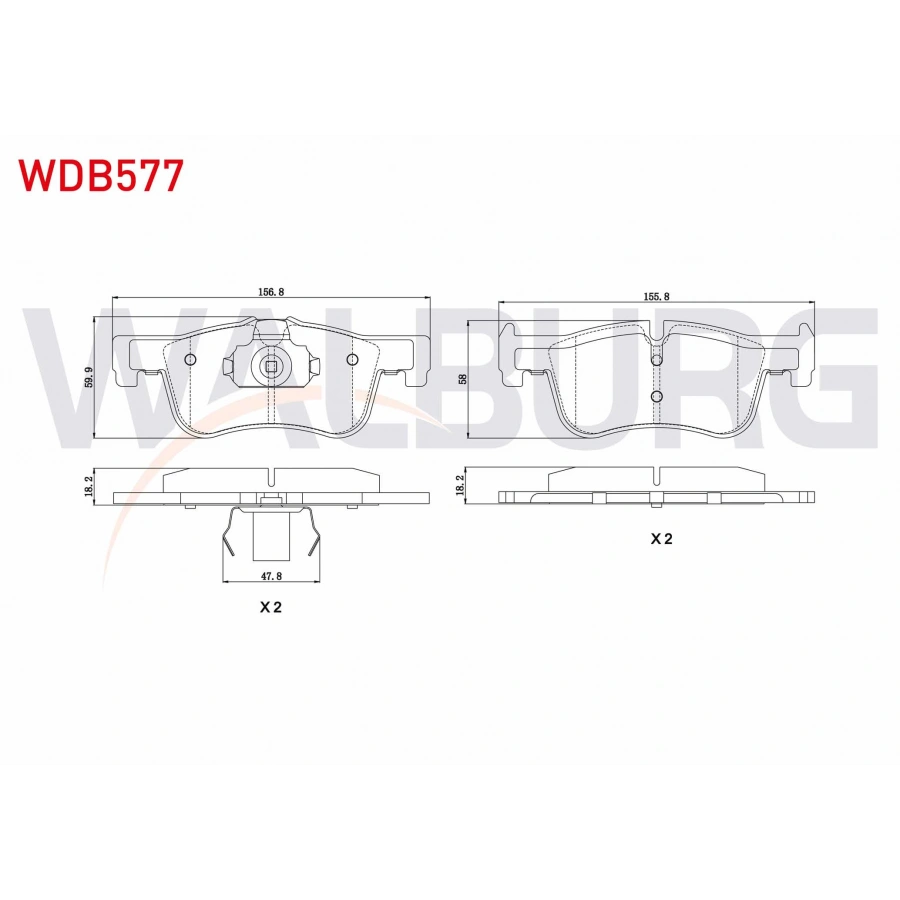 FREN BALATA ON BMW 1 SERISI (F20,F21) 116 i 2010- / (F20,F21) 116 D 2010- / (F20,F21) 118 D 2010-