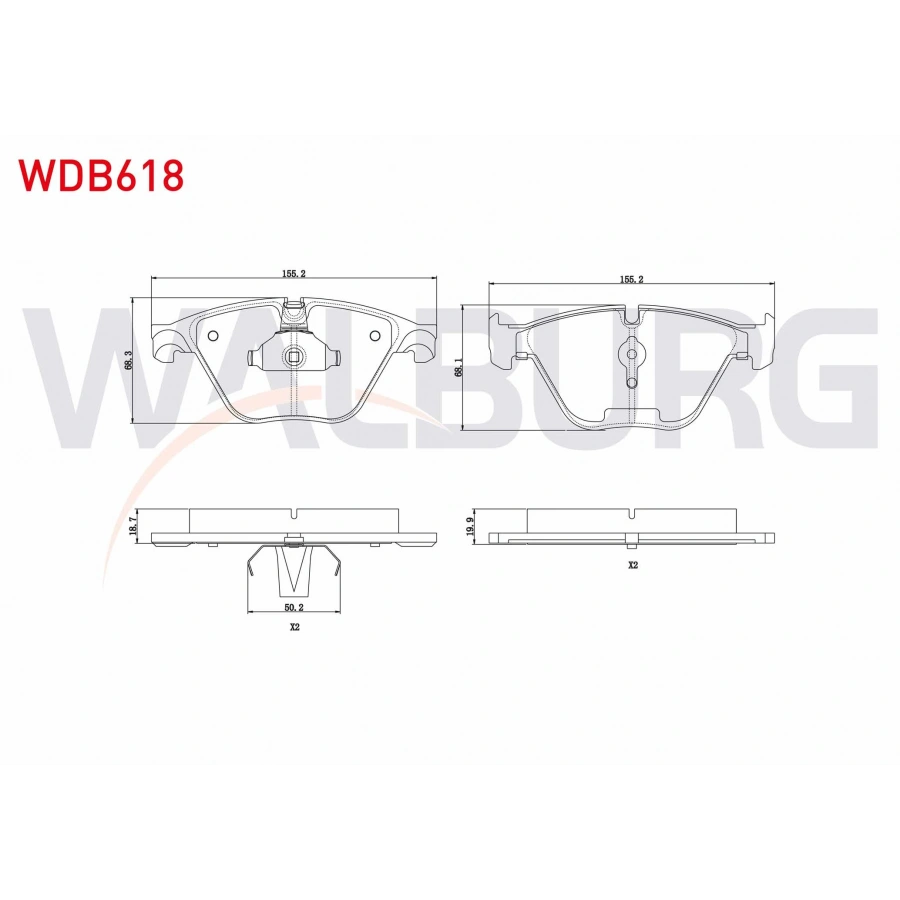 FREN BALATA ON BMW 5 SERISI (F10) 528 i 2010- / (F10) 530 i 2010- / (F10) 535 i 2010- / (F10) 525 D 2010-