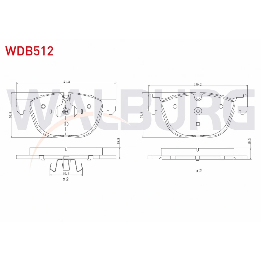 FREN BALATA ON BMW X5 (E70) 3.0 D 2007-2012 / BMW X5 (E70) 3.0 SI 2007-2012 / BMW X5 (E70) 3.0 SD 2007-2012 / X6 (E71,E72) 3.0 D 2008-