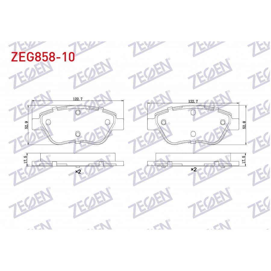 FREN BALATA ON FIAT DOBLO 1.3 MJT 2001-2010/LINEA 1.3 MJT 2007-/ALBEA 1.3 MJT 2007-/ALBEA 1.2i 2003-2007/