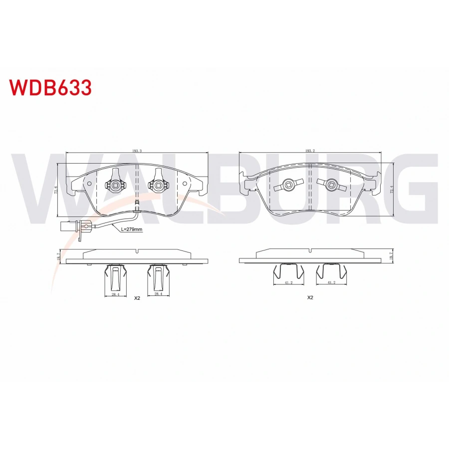 FREN BALATA ON FISLI AUDI A8 (4E_) 3.0 TFSI 2003-2010 / AUDI A8 (4E_) 4.2 V8 TDI 2003-2010 / AUDI A8 (4E_) 3.7 2003-2010
