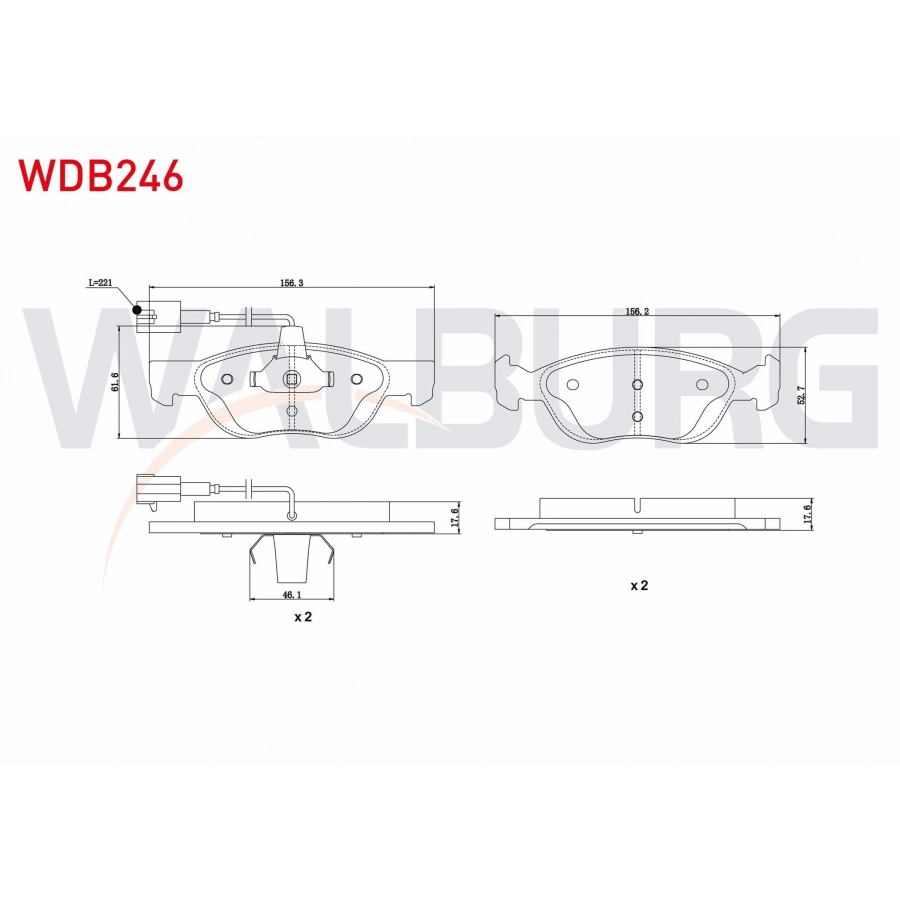 FREN BALATA ON FISLI FIAT BRAVA (182) 1.6 16v 1995-2002/ 1.9 TD 1995-2002/ BRAVO (182) 1.6 16v 1995-2004/ 1.6 MJT 1995-2004/ ALFA ROMEO 145 1.4 1994-2001 / 1.6 1994-2001 / 1.9 TD 1994-2001
