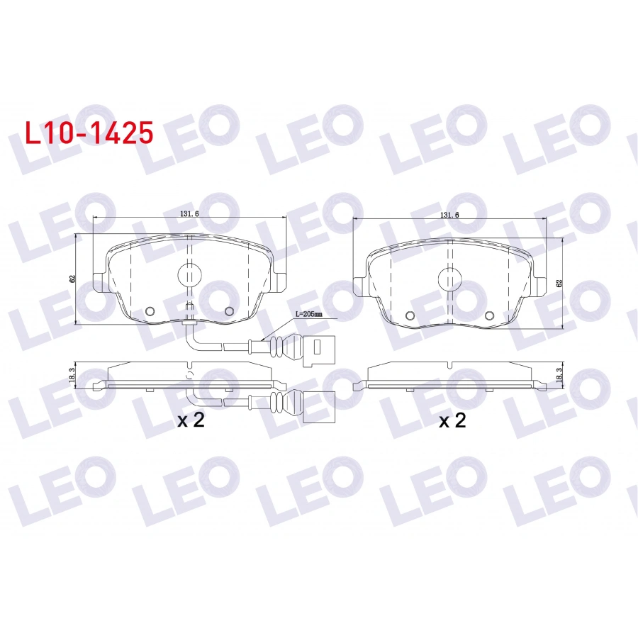 FREN BALATA ON FISLI VW POLO 1.4i 16v 2001-2012/ 1.4 TDI 2001-2012/ 1.9 TDI 2001-2012/ 1.6i 16v 2001-2012/ SKODA FABIA (6Y2) 1.4i 1999-2007/ FABIA II 1.4 2006-2015/ ROOMSTER (5J) 1.4 TDI 2006-