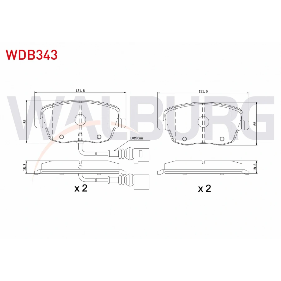 FREN BALATA ON FISLI VW POLO 1.4i 16v 2001-2012/ 1.4 TDI 2001-2012/ 1.9 TDI 2001-2012/ 1.6i 16v 2001-2012/ SKODA FABIA (6Y2) 1.4i 1999-2007/ FABIA II 1.4 2006-2015/ ROOMSTER (5J) 1.4 TDI 2006-
