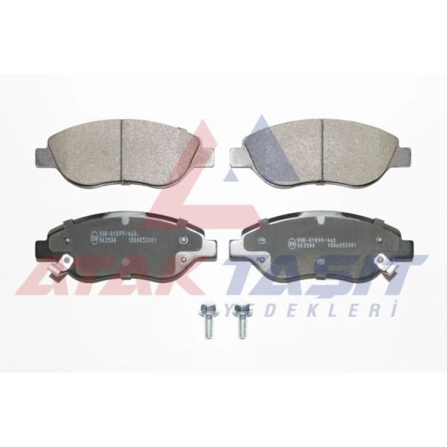 FREN BALATA ON IKAZLI FIAT EGEA 1.3 MJT 95 HP 2015-/ 1.4 T-JET 120 HP 2015-/ 1.6 MJT 120 HP 2015-/ 1.6 E-TORQ 110 HP 2015-/ 1.6 E-TORQ 120 HP 2015-/ 1.4 FIRE 95 HP 2015-