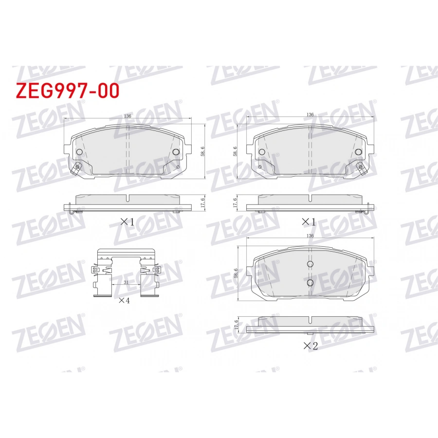 FREN BALATA ON IKAZLI HYUNDAI ELANTRA 2021- / i20 - i30 2021-