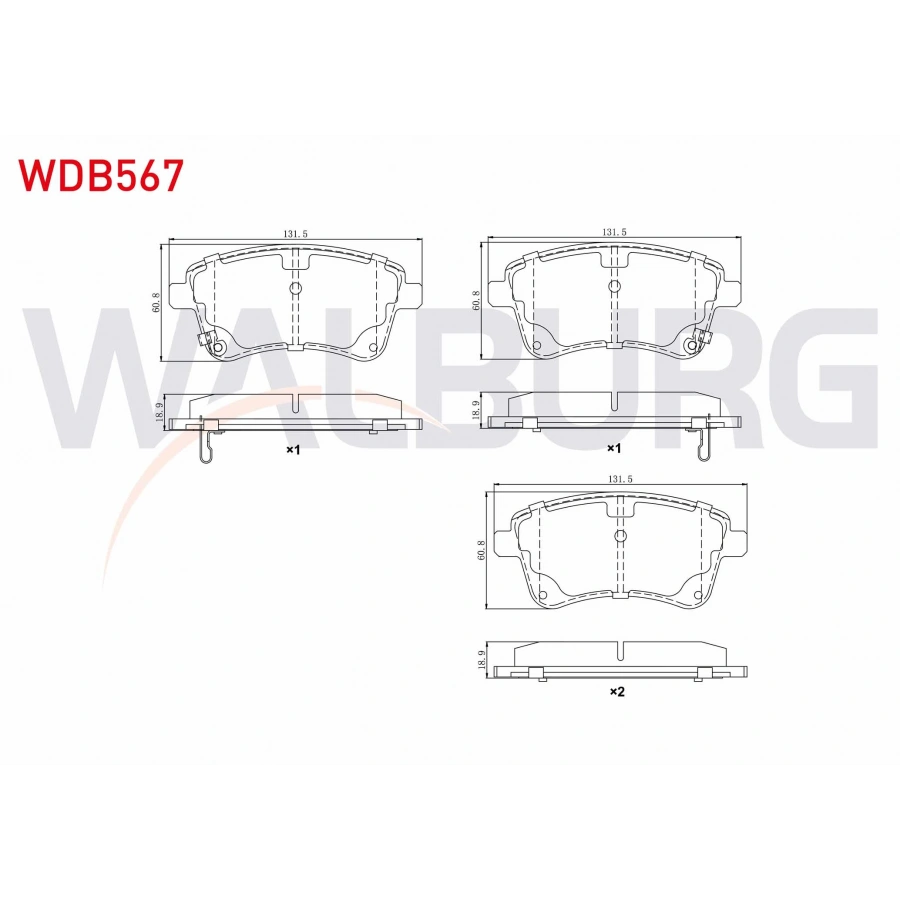 FREN BALATA ON IKAZLI HYUNDAI IX20 (JC) 1.4i 2010-/ 1.4 CRDI 2010-/ 1.6i 2010- / KIA VENGA (YN) 1.4 CRDI 2010- / 1.6 CVVT 2010- / 1.6 CRDI 2010-